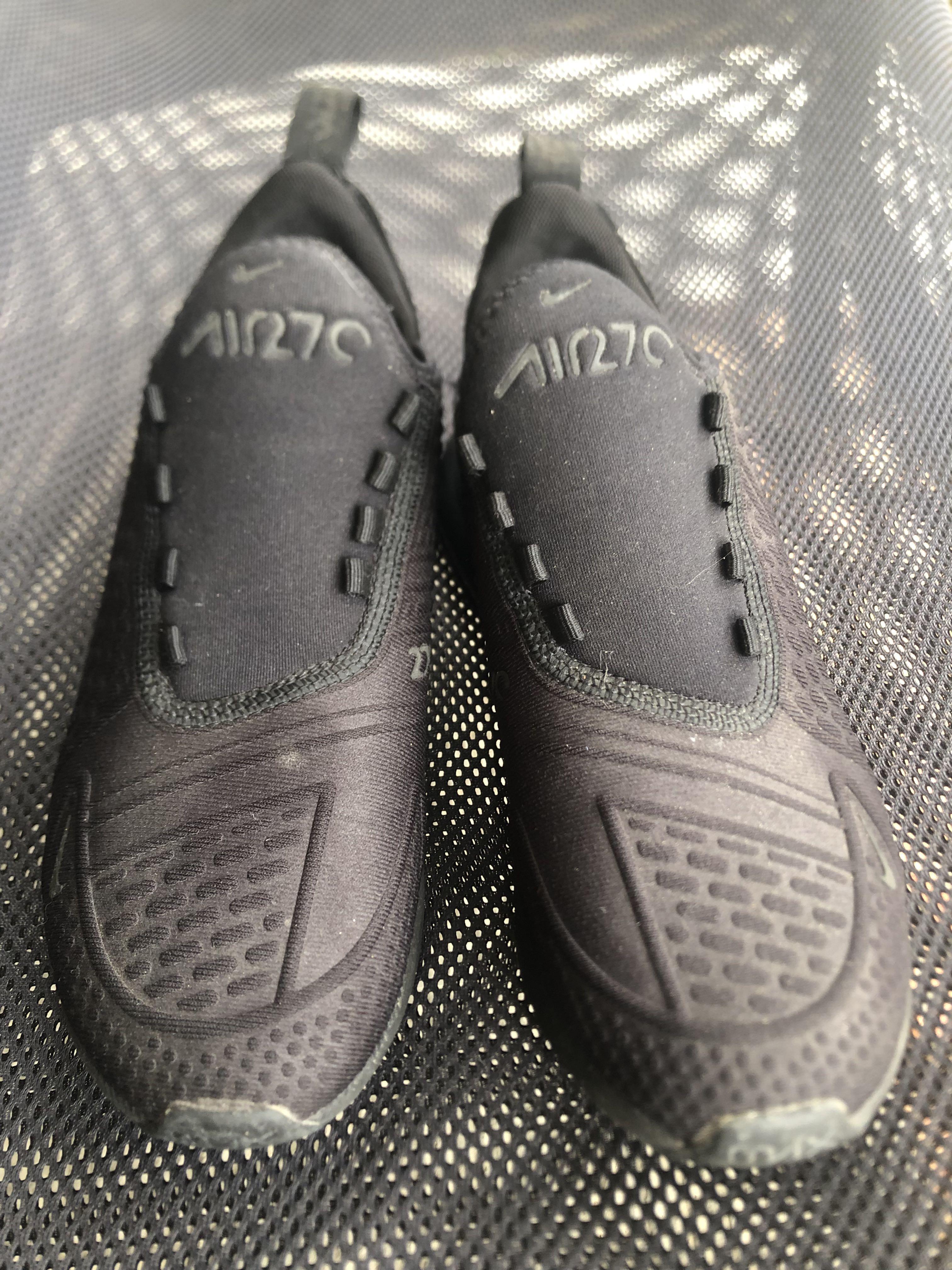 NIKE AIR MAX 270 All Black sz 36 ORI No kw Fesyen Pria Sepatu