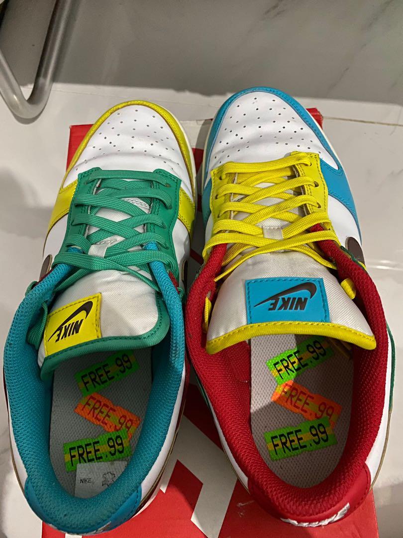 Nike Dunk Low Free White 99, Fesyen 