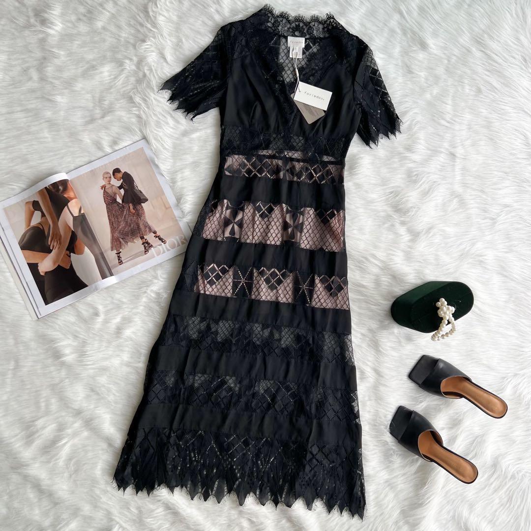 Foxiedox blue lace dress cheap