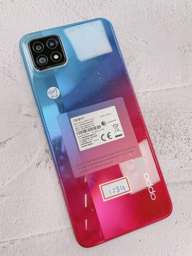Oppo A73 5G手機128G大容量單機無盒裝贈全新配件機身有掉漆, 手機及