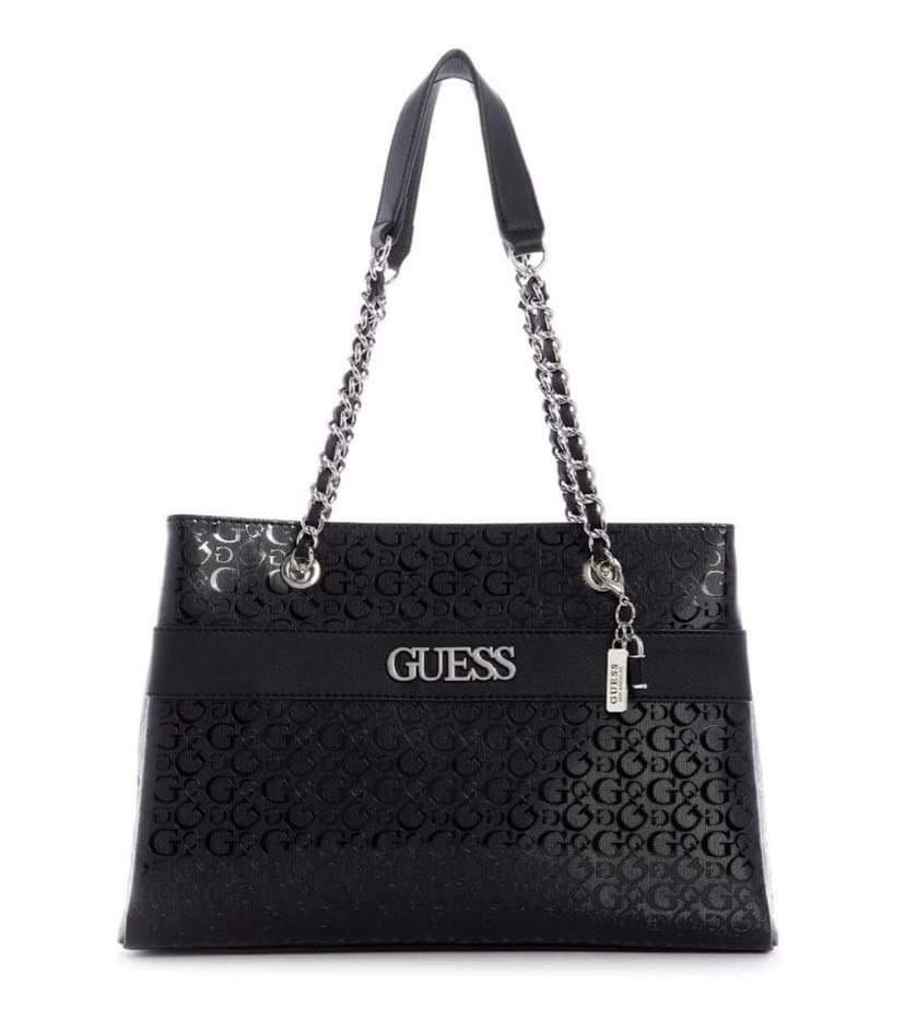 Original guess brooker logo satchel, Women's Fashion, Bags & Wallets