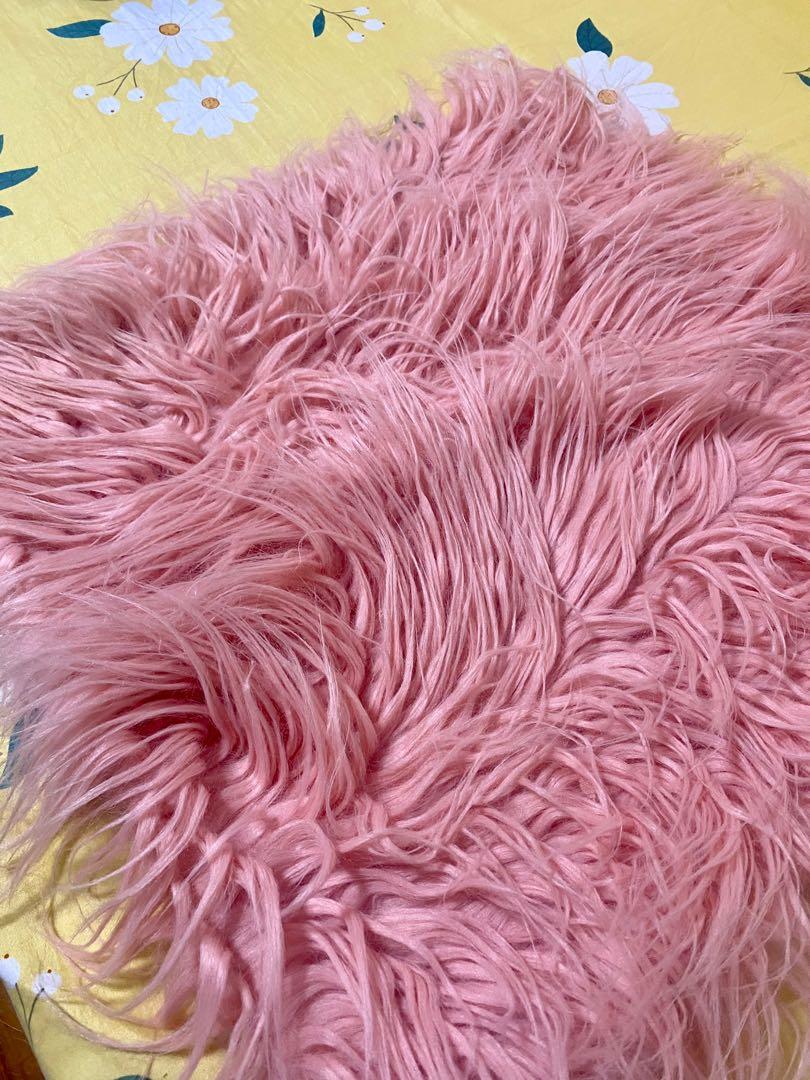 big pink fluffy cushions