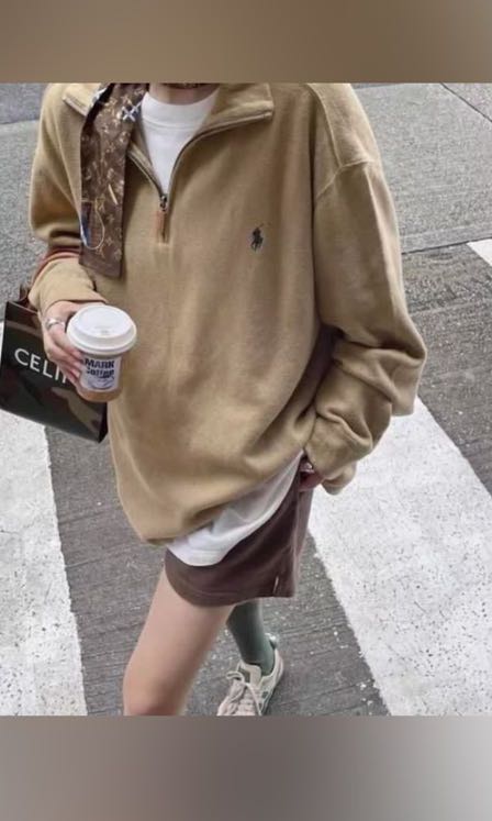 polo ralph lauren half zip sweater Women s Fashion Tops
