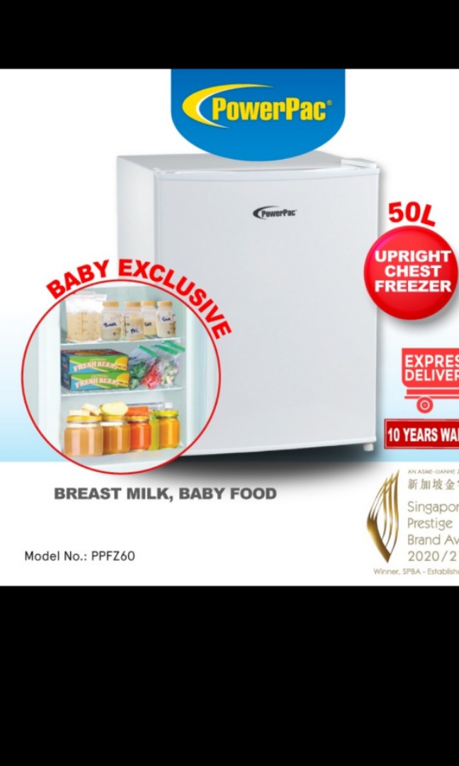 Powerpac Mini Deep Freezer (Breastmilk storage), TV & Home Appliances