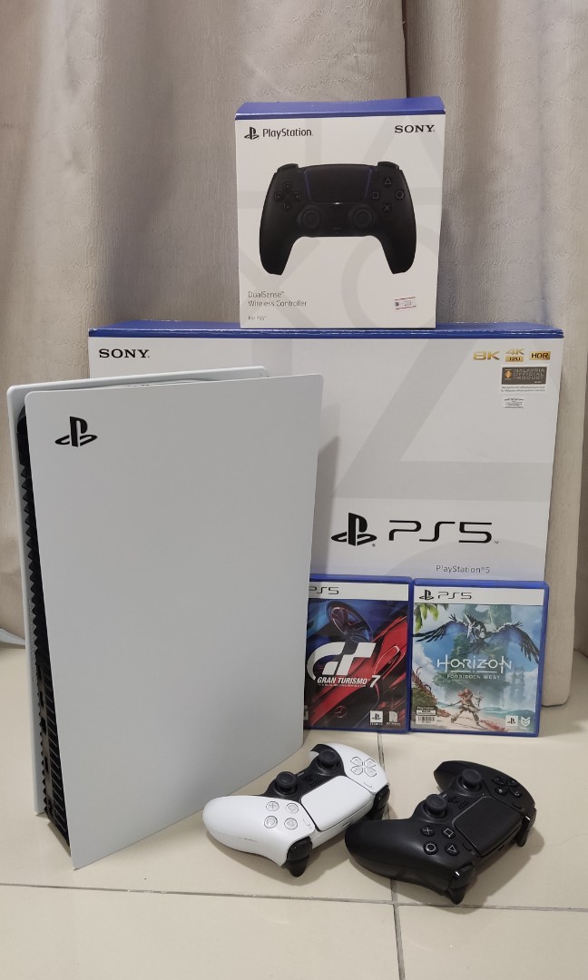 PS5 Disc Original Sony Malaysia Set use less than 20 days
