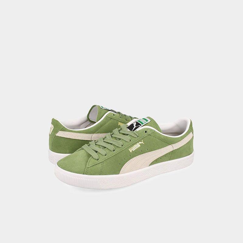 Old green top puma shoes