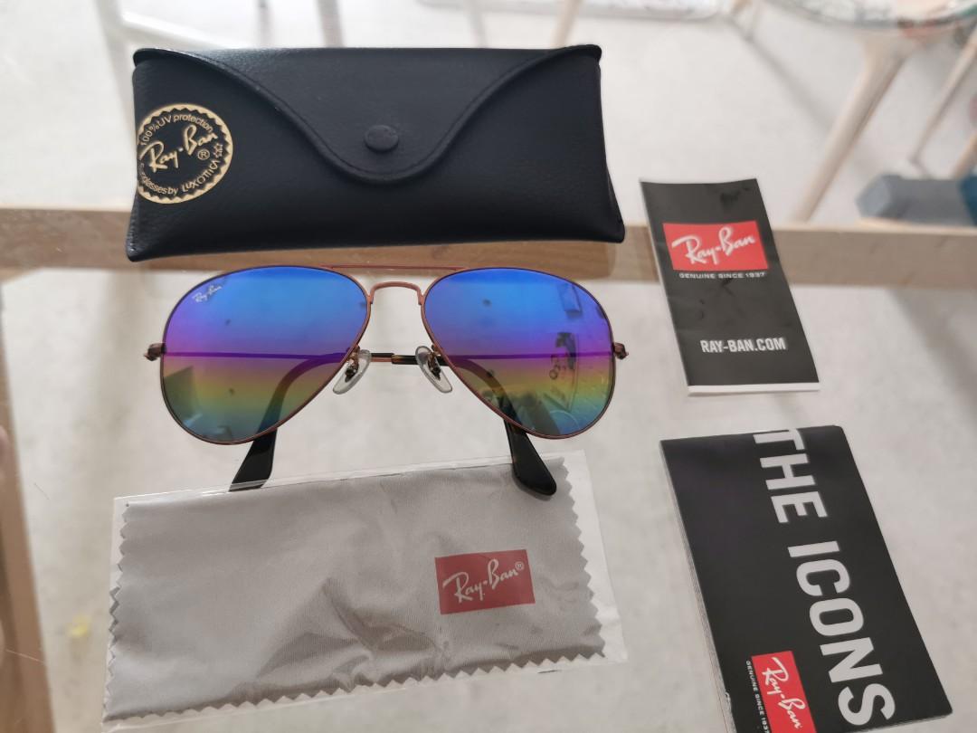 Raybans Aviators Rainbow Men s Fashion Watches Accessories Sunglasses Eyewear on Carousell