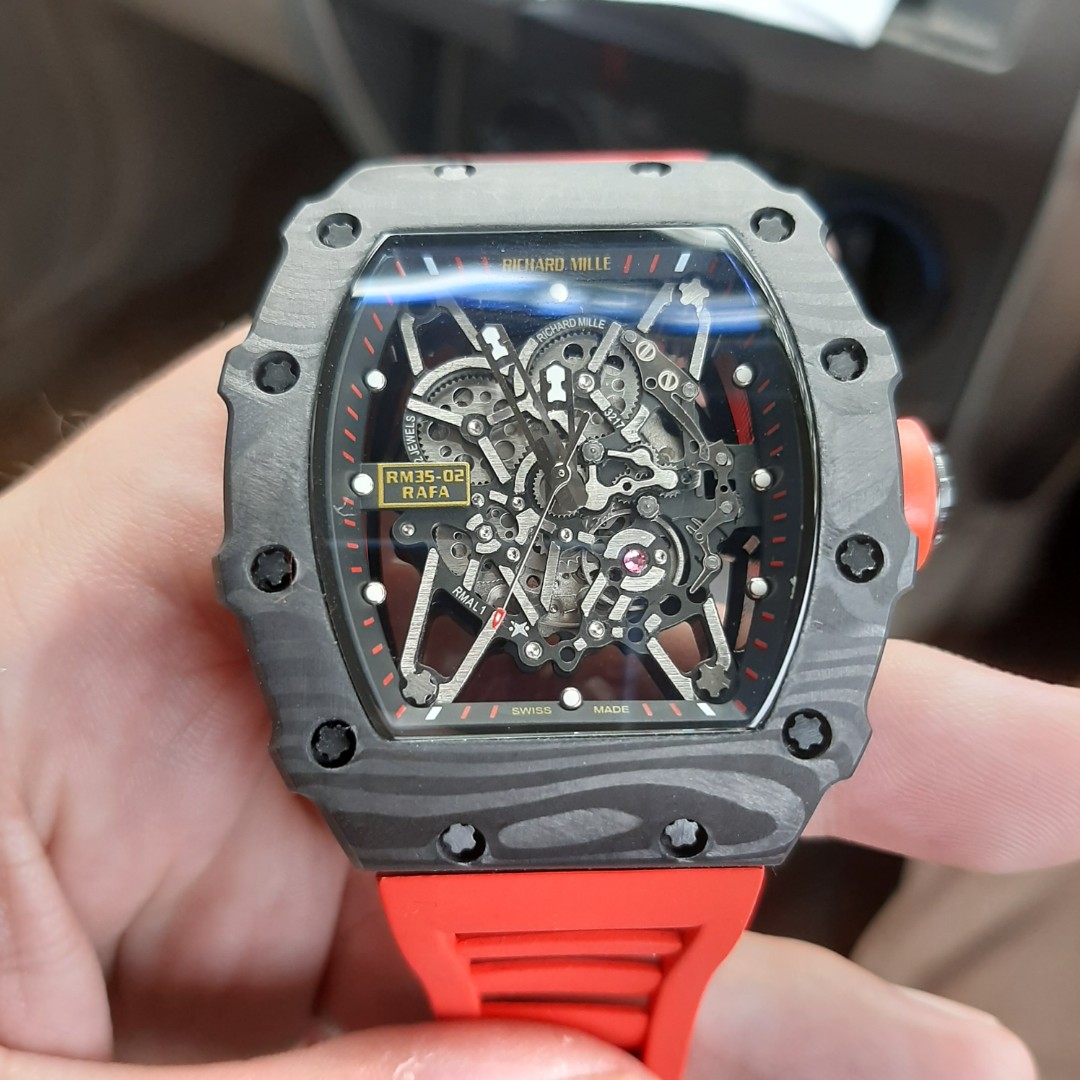 Richard Mille RM 35 02 Rafael Nadal Fesyen Pria Jam Tangan di