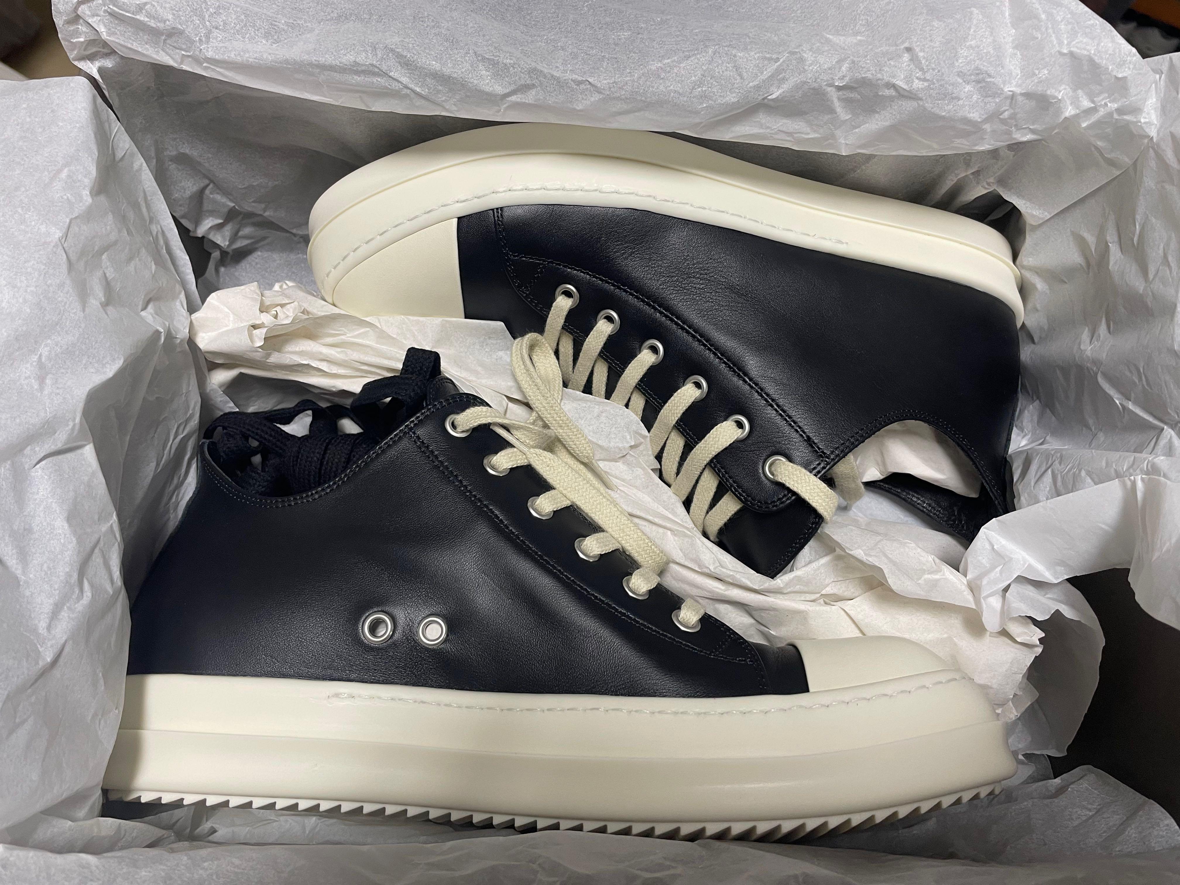 Rick owens ramones low leather sales