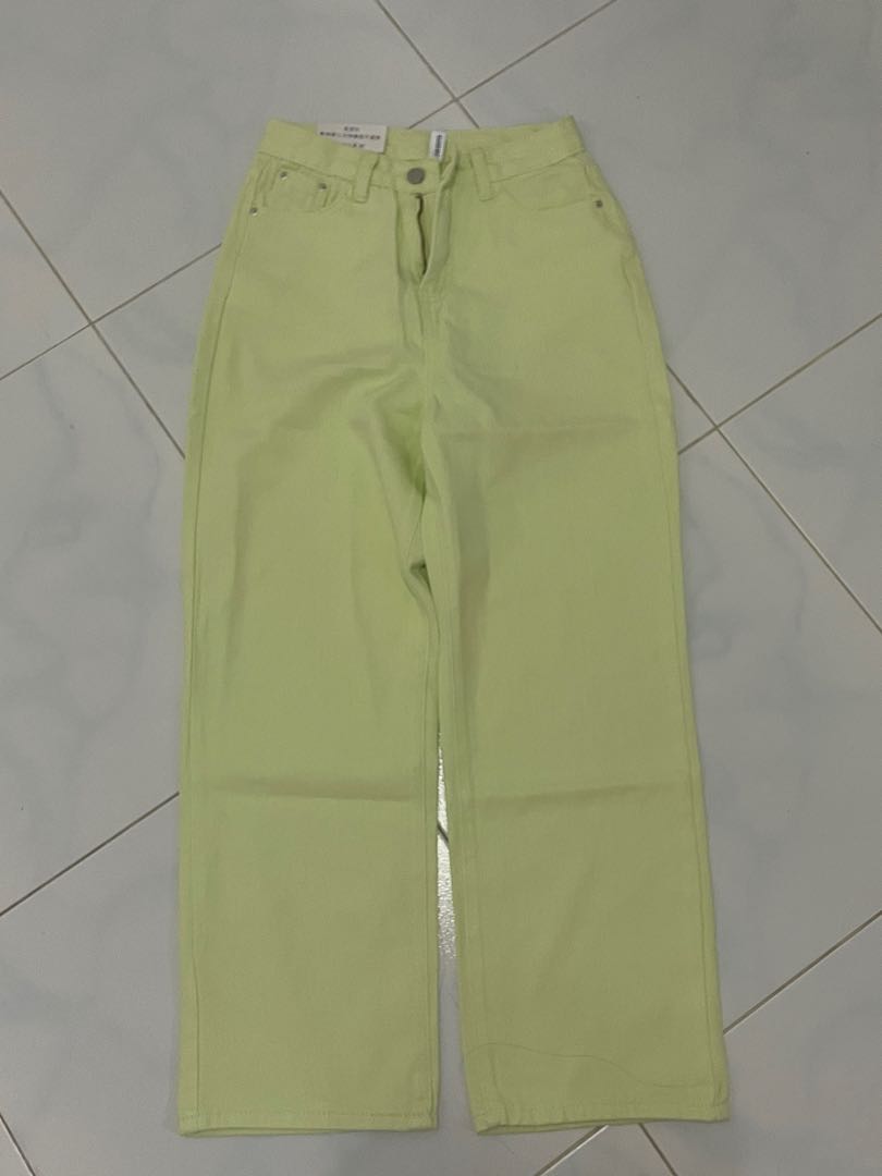 Sage Green Jeans, Women's Fashion, Bottoms, Other Bottoms on Carousell