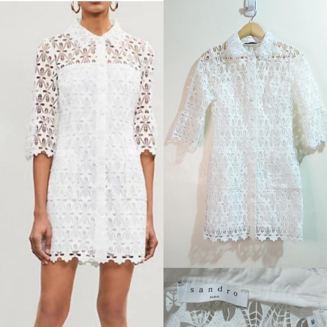 Sandro paris lace dress sales