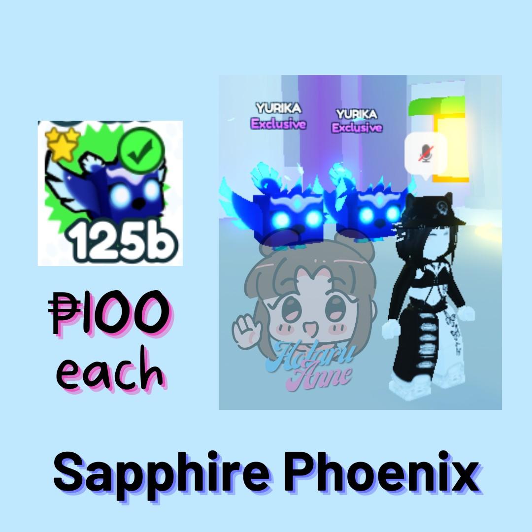 Sapphire Phoenix PET SIMULATOR X Exclusive Pet, Video Gaming, Gaming