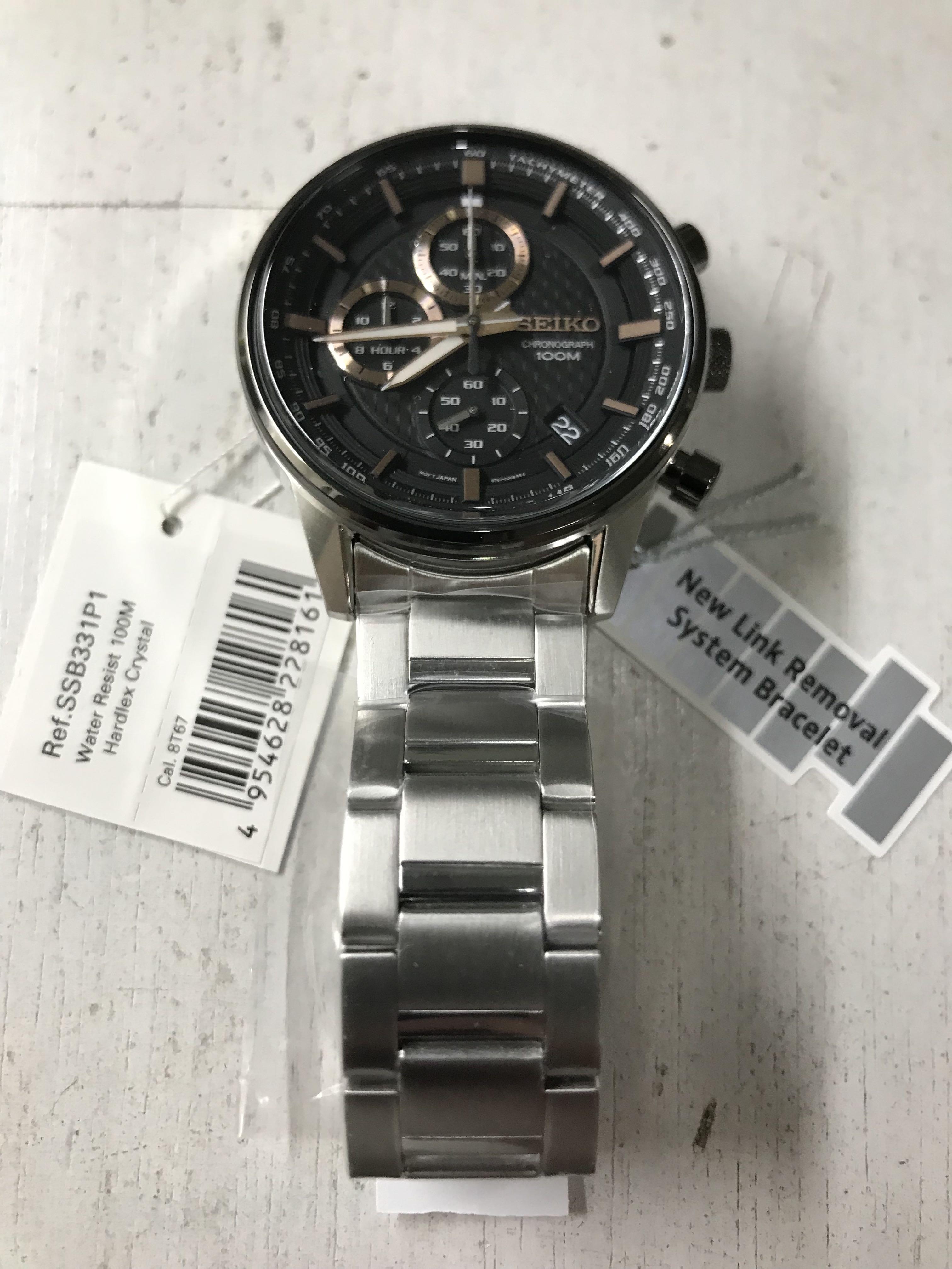 Seiko Chronograph SSB331 SSB331P1 Men s Fashion Watches