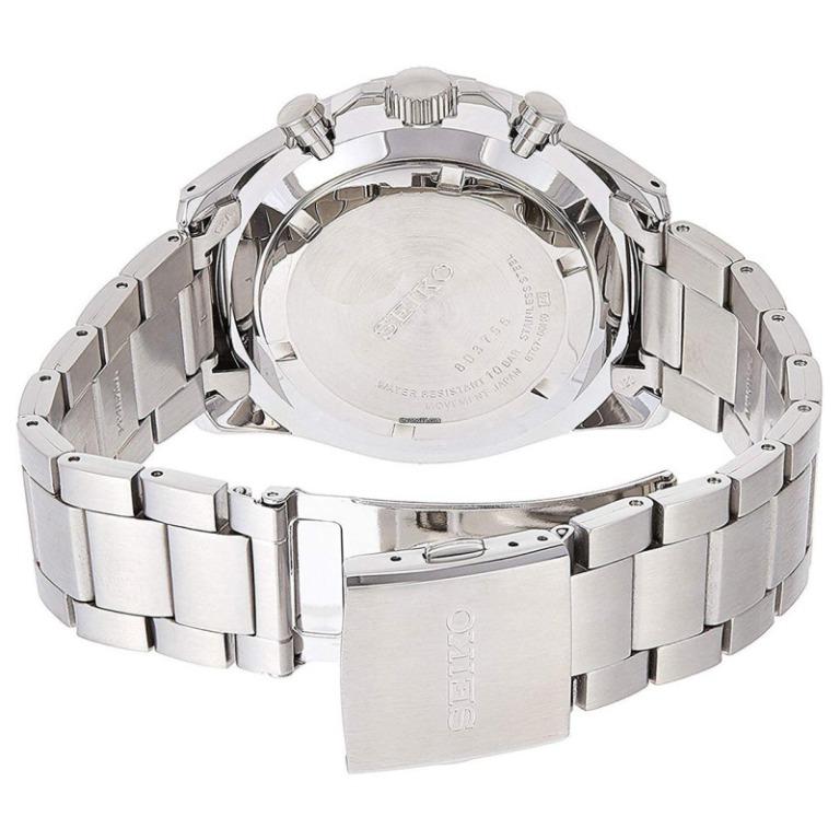 Seiko SSB377P1 Chronograph Analog Blue Dial Stainless Steel Bracelet