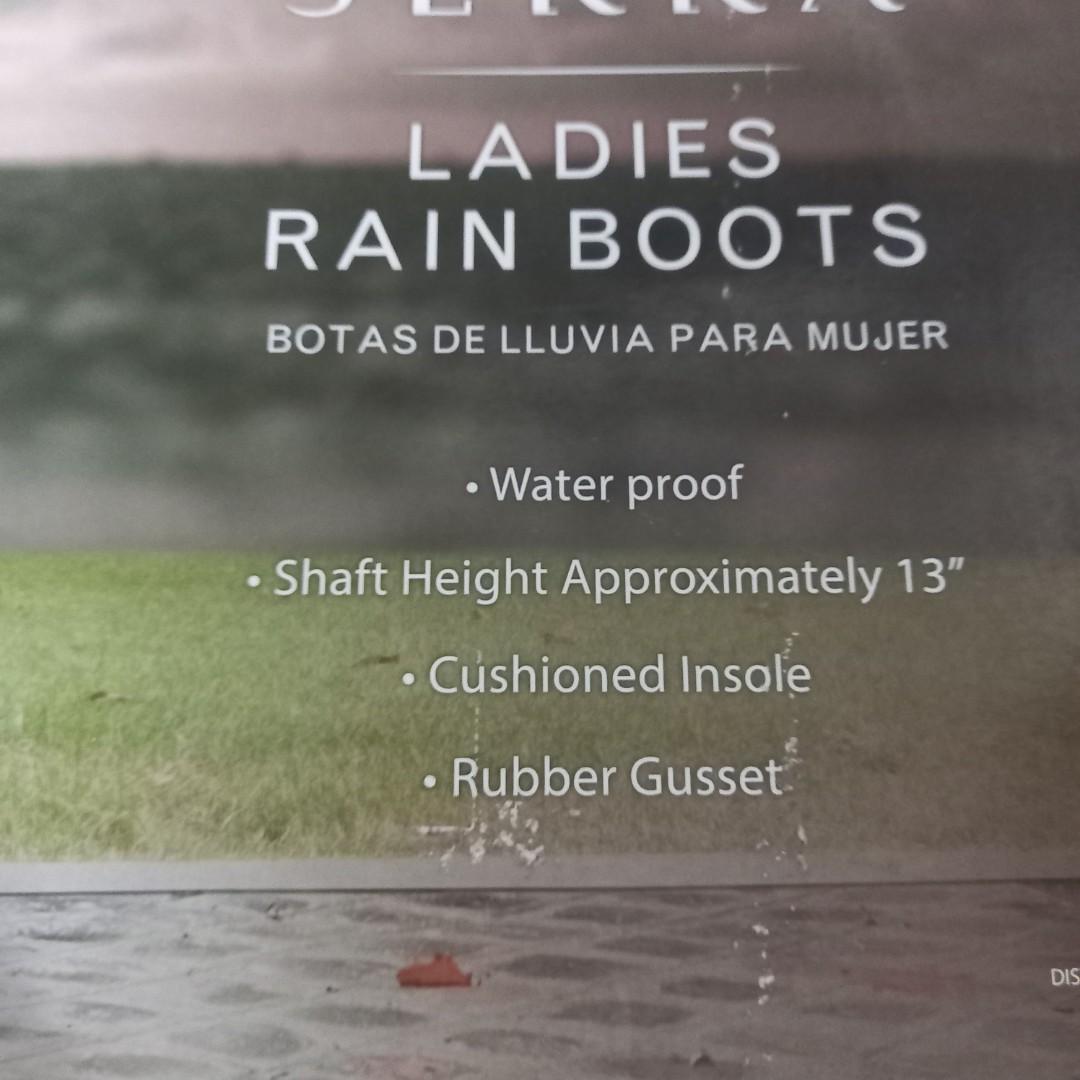 serra rain boots