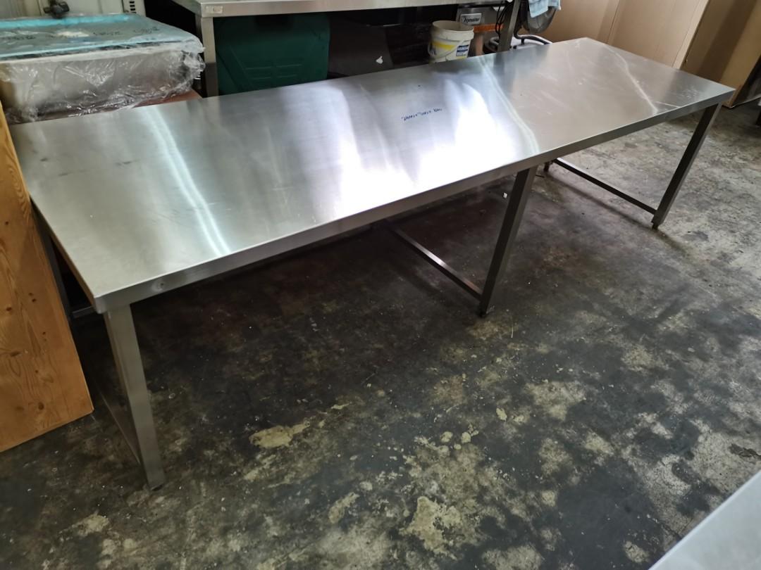 Stainless steel table commercial table stainless steel low table