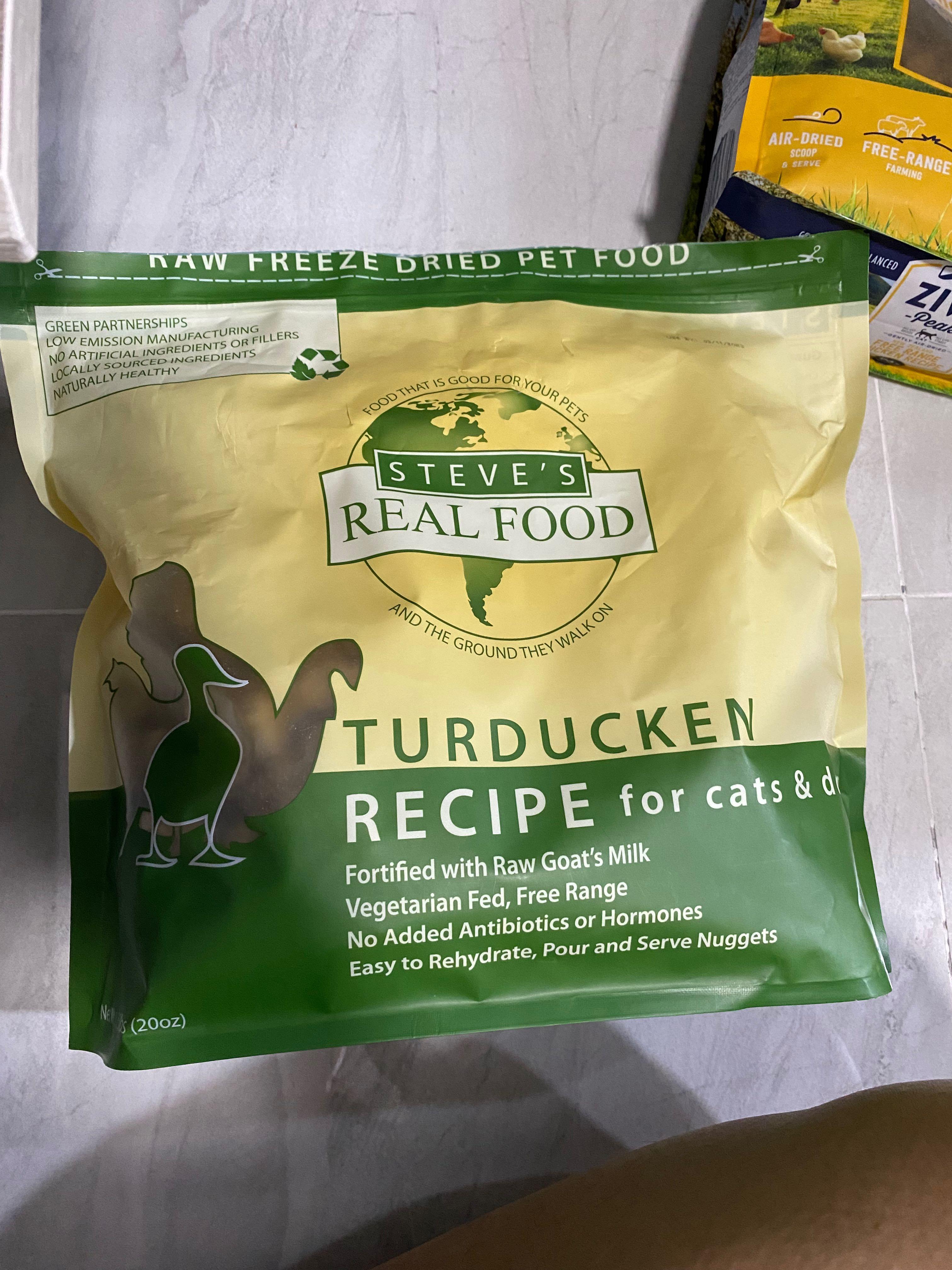 Steve’s Real Food Turducken (Freeze Dried), Pet Supplies, Pet Food on