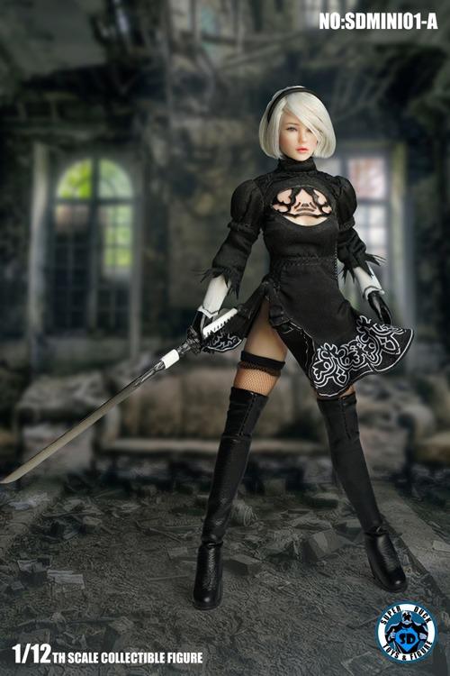 1/12 Assassin Killer Dress Set For 6" TBLeague PHMB2018 T01 Female Figure Doll 