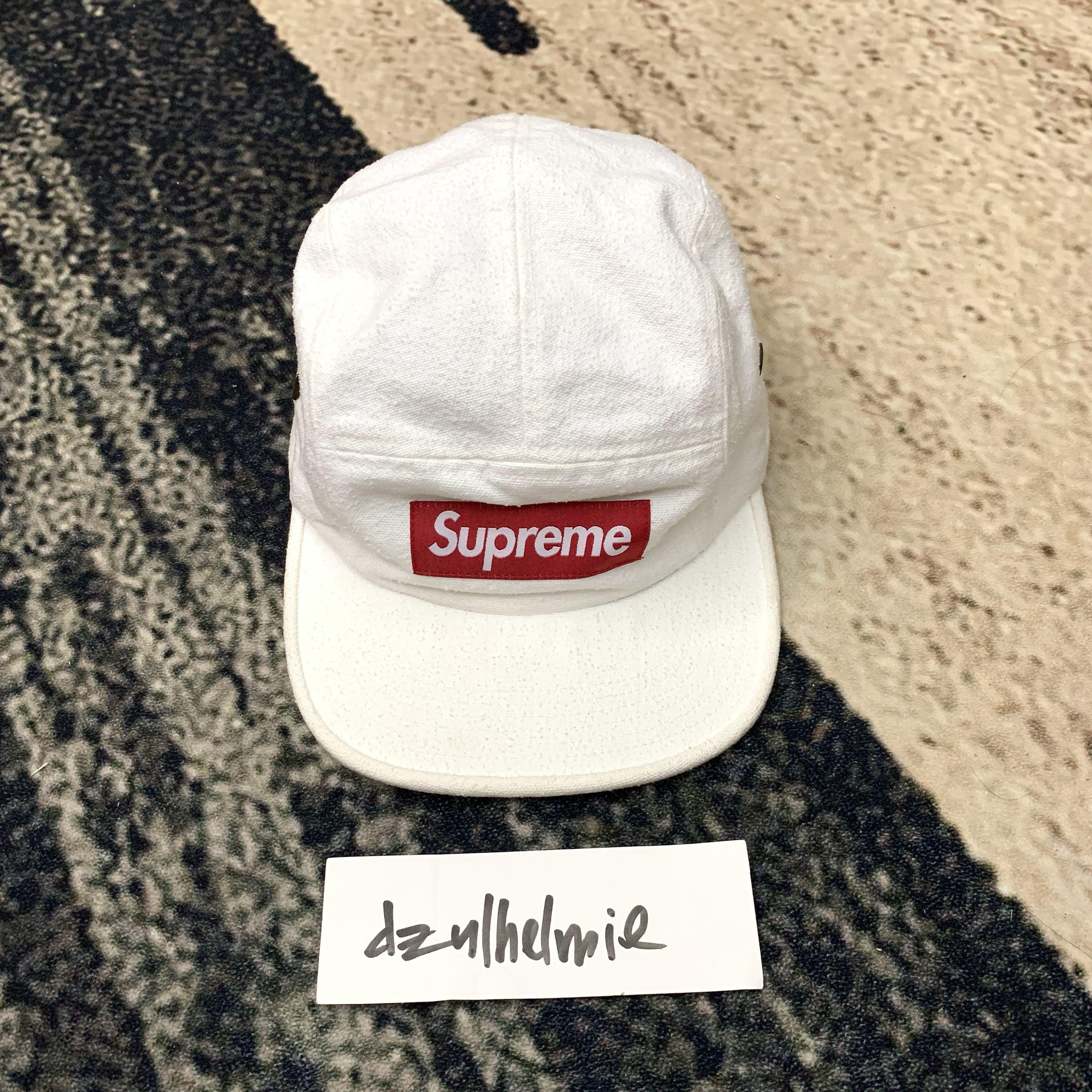 Supreme napped deals canvas camp cap