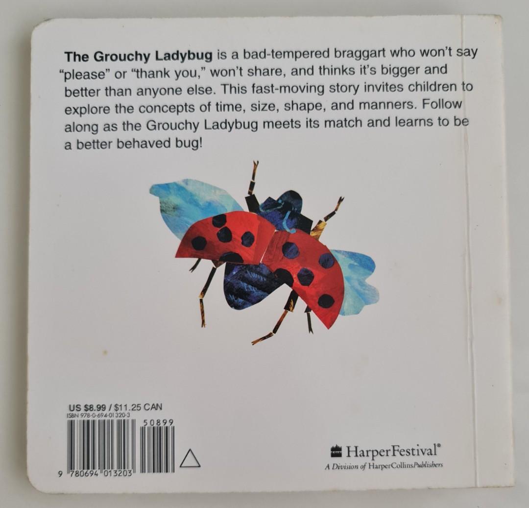 The Grouchy Ladybug Board Book By Eric Carle Board Book Barn