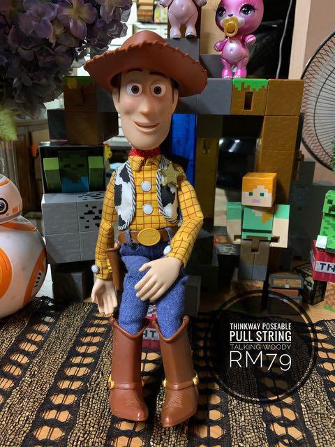 Thinkway Poseable Pull String Talking Woody Hobbies Toys Toys