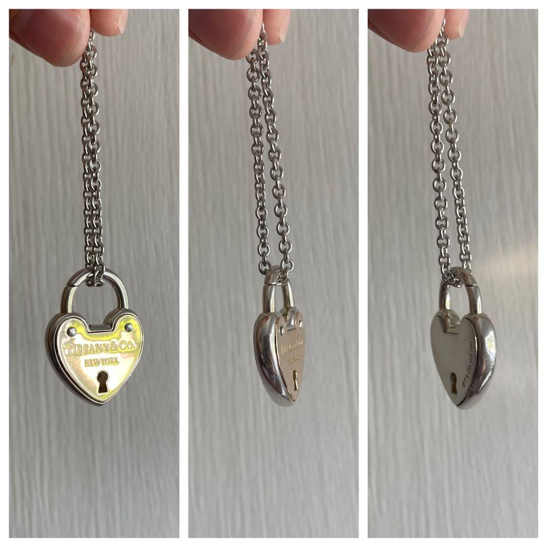 925 Padlock Necklace 925 Silver Lock Pendant Key to My Heart 