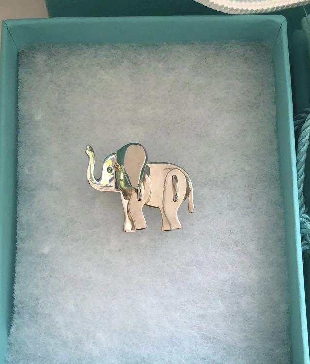 Tiffany store elephant brooch