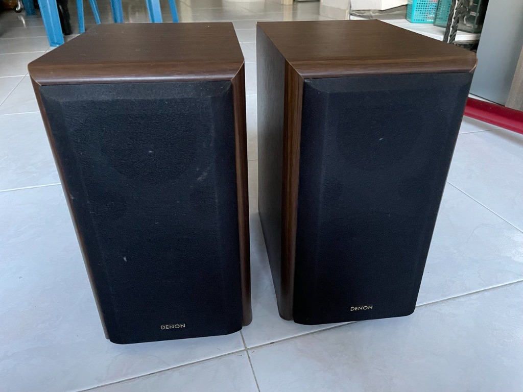 Vintage Denon Bookshelf Speakers Audio Soundbars Speakers