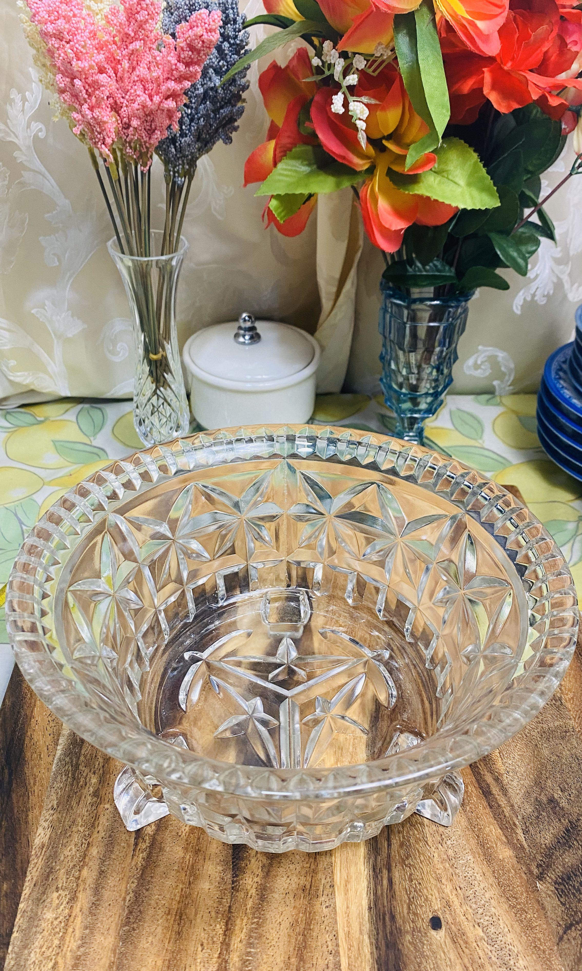 Vintage Glass Trifle Bowl, Furniture & Home Living, Kitchenware