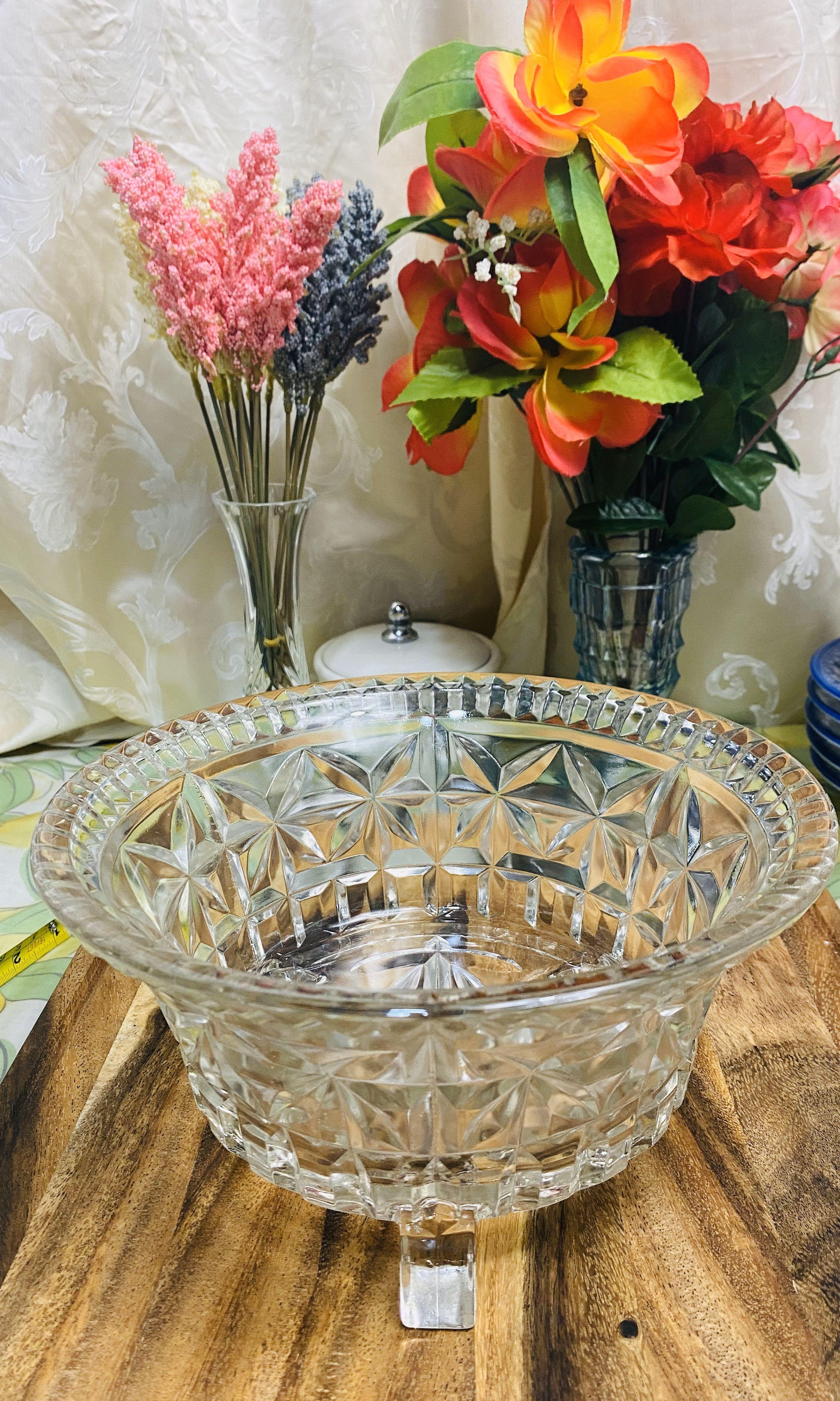 Vintage Glass Trifle Bowl, Furniture & Home Living, Kitchenware