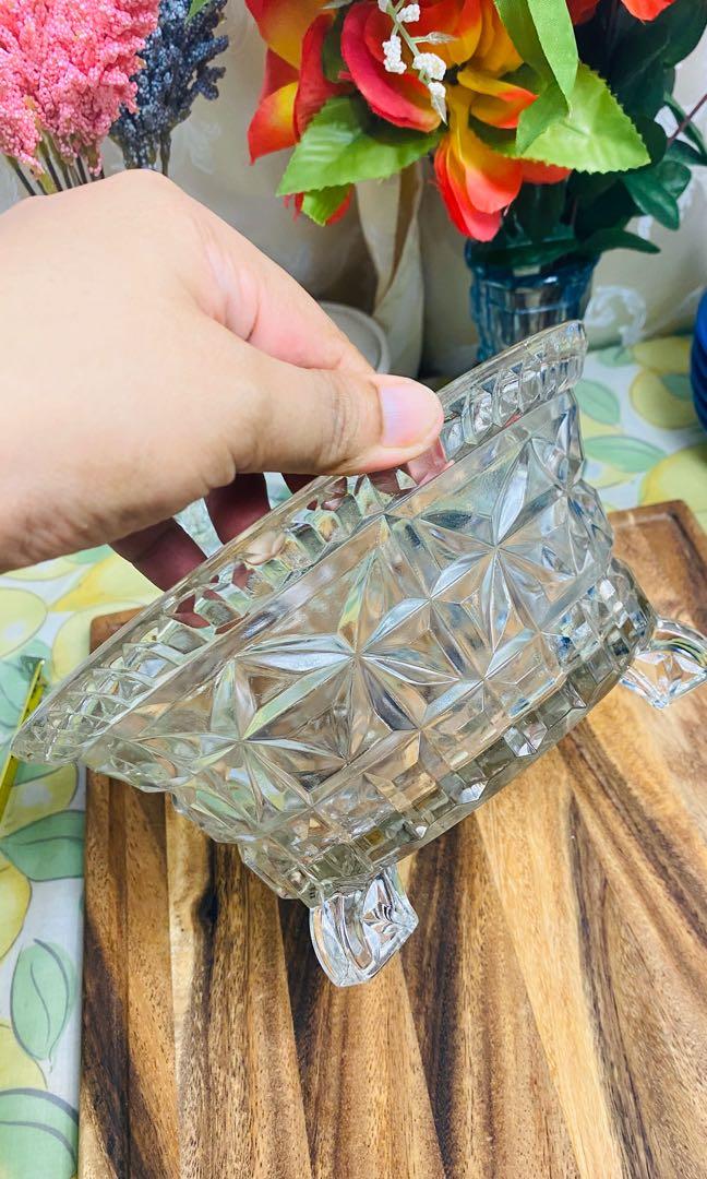 Vintage Glass Trifle Bowl, Furniture & Home Living, Kitchenware