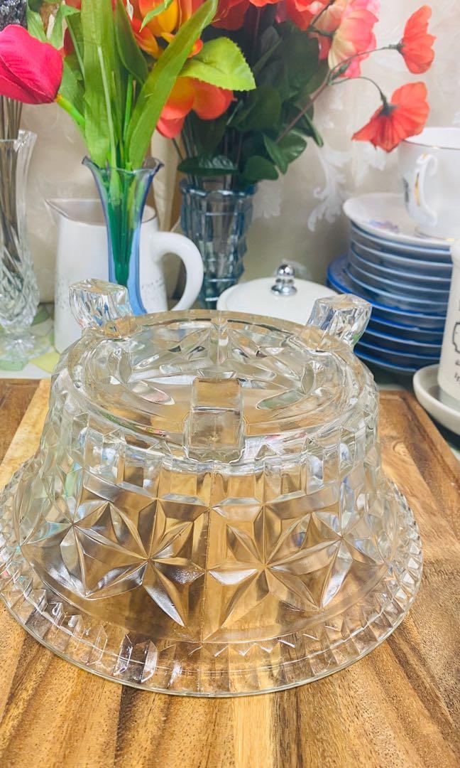 Vintage Glass Trifle Bowl, Furniture & Home Living, Kitchenware