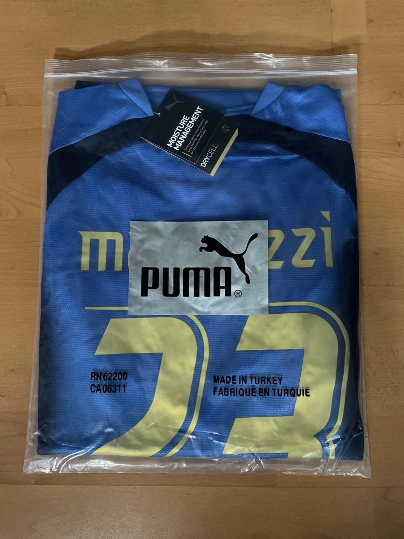 Maillot Italie Materazzi 2007 - Match Worn Issue - PUMA - Avec COA - Vintage