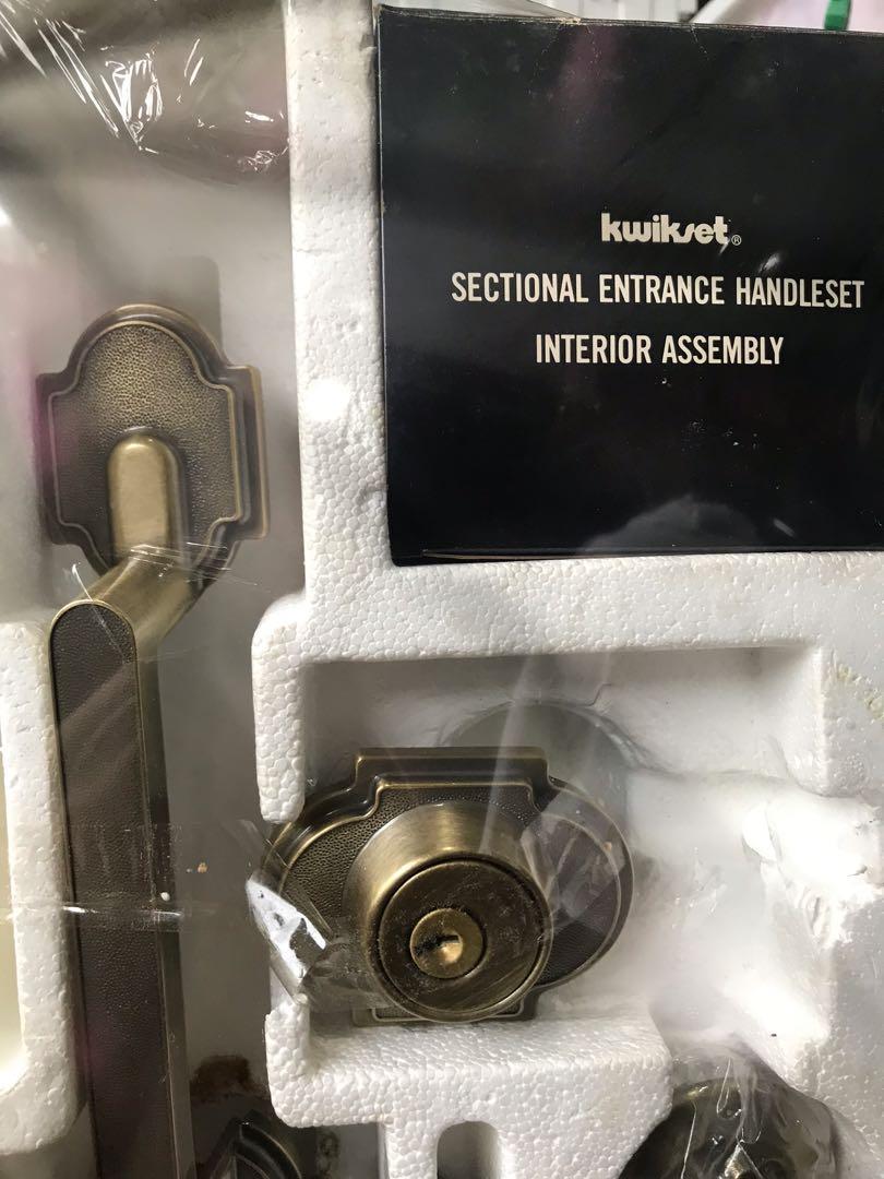 Vintage Unused Kwikset Handleset sealed with box made in USA, Furniture