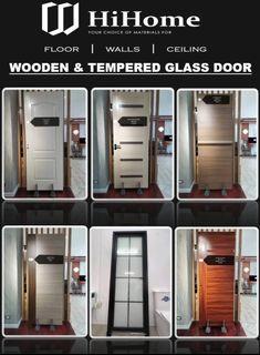 Wooden & Tempered Glass DOOR