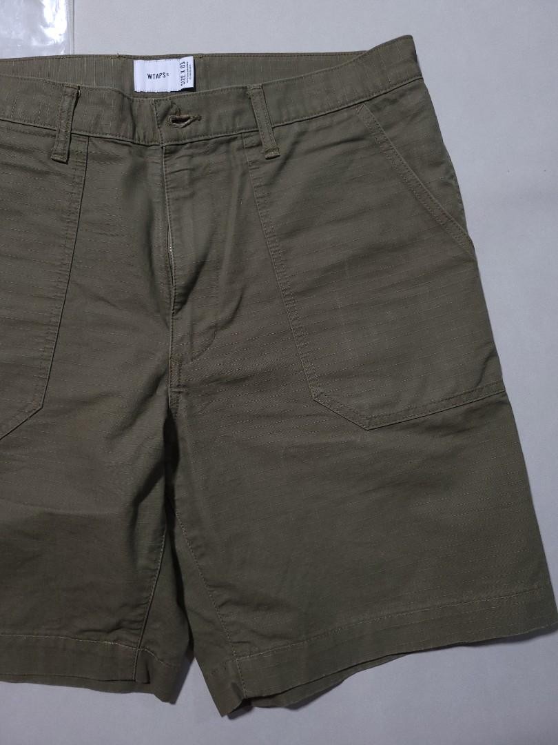 WTAPS BUDS SHORTS RIPSTOP OLIVE SIZE 03 L, 男裝, 褲＆半截裙, 短褲