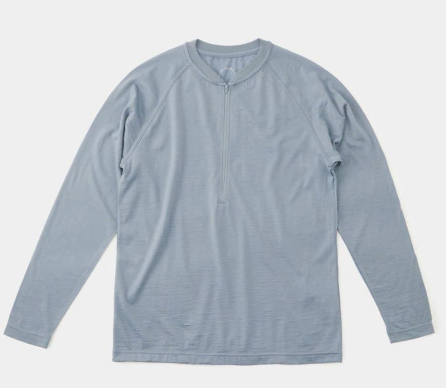 現貨L碼】 Yamatomichi 山和道100% Merino Light Long Sleeve Zip