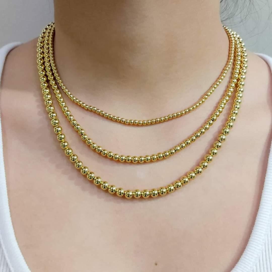 18k BUBBLE GOLD NECKLACE