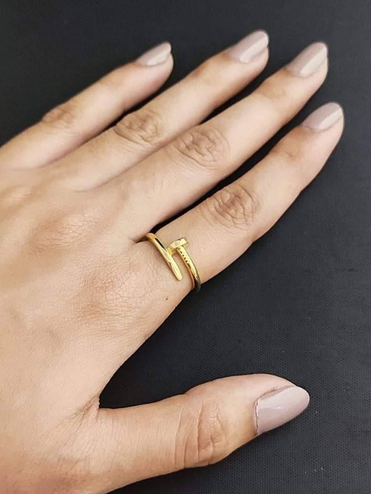 18k CARTIER NAIL RING SOLID TYPE Women s Fashion Jewelry Organizers Rings on Carousell