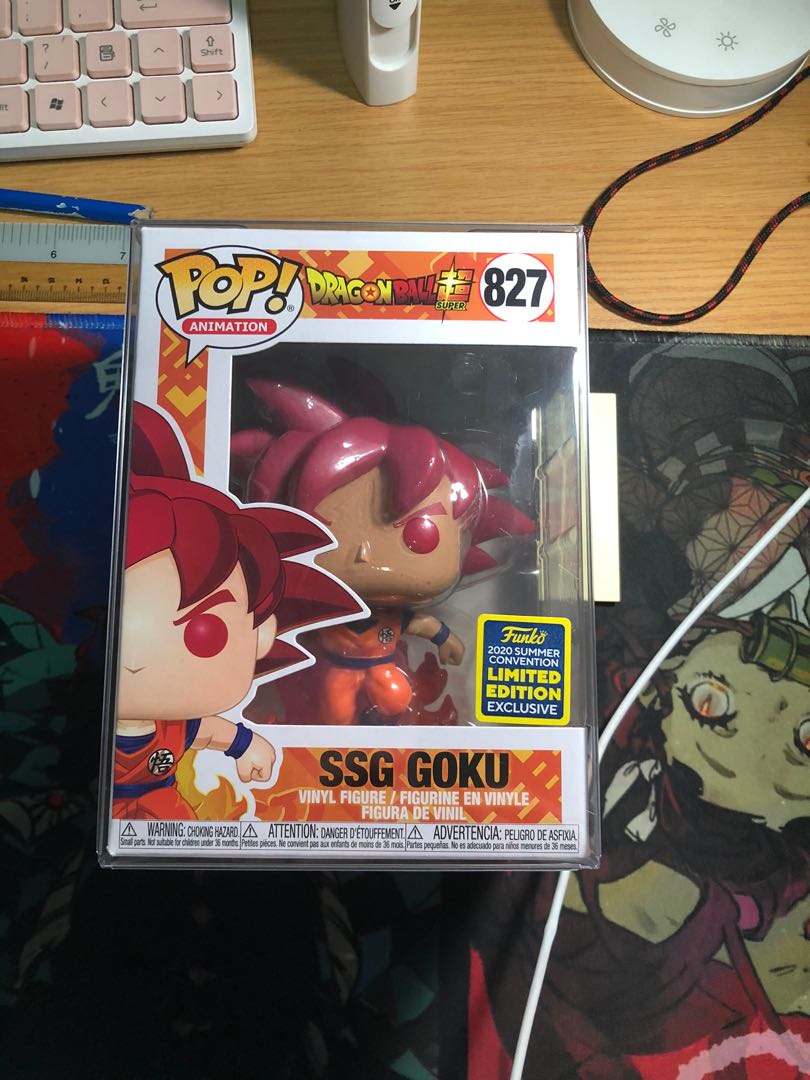 Funko Pop! Animation Dragon Ball Super SSG Goku Summer Convention Exclusive  Figure #827 - US