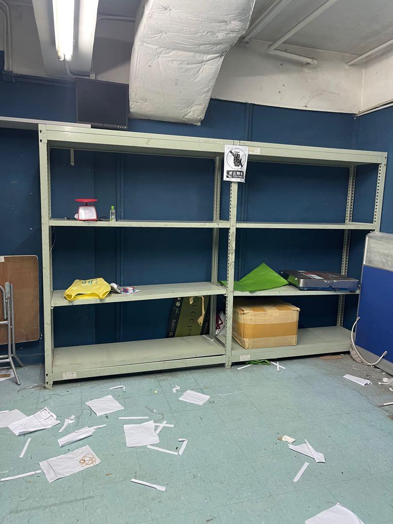約九尺3 4長型貨架over 9 5 Feet Long Shelf Office Metal Shelves 展覽公司寫字樓辦公室big Volume Storage Display 大容量儲物 傢俬 家居 傢俬 書櫃 櫃子及架