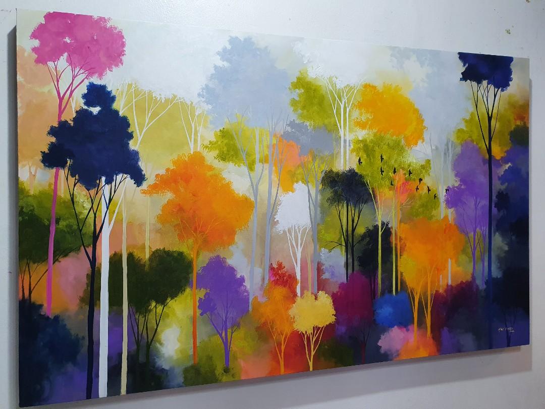 Acrylic painting on Canvas, Hobbies & Toys, Stationary & Craft, Art