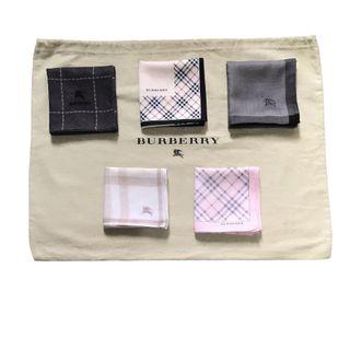 Authentic Burberry Handkerchiefs Set of 5