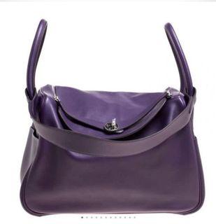 Authentic Hermes Lindy 34 Ultraviolet