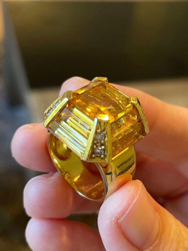 Citrine ring michael shop hill
