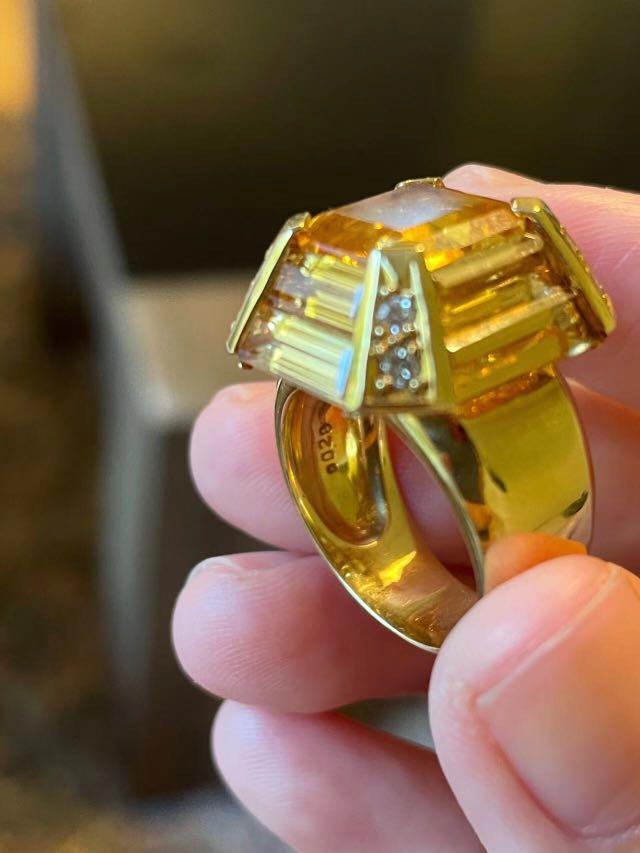 Citrine ring deals michael hill