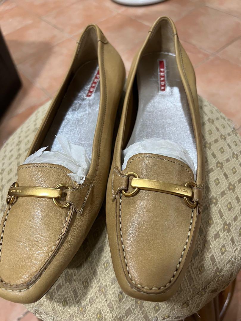 AUTHENTIC PRADA FLATS (Category: Flats & Sandals) located in Muntinlupa City. Submitted by goblinsbrideph (Listing ID 1166923230, Image 1). Description: Unused. Size 8. Clean and sanitized. .