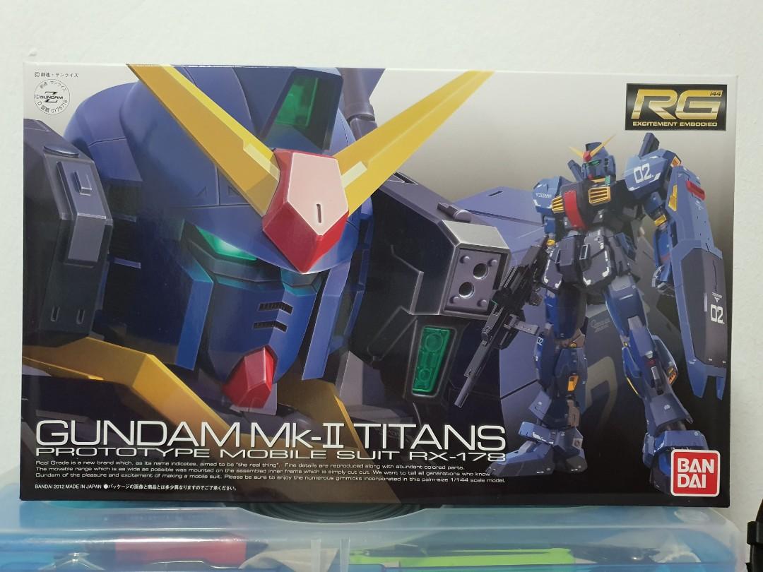 Bandai Real Grade Rg 1 144 Rx 178 Gundam Mk Ii Gundam Mark Ii Titans Gunpla Model Kit Hobbies Toys Toys Games On Carousell