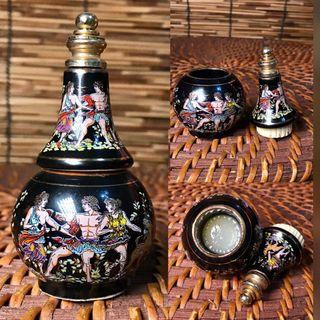 BARDACO  Solid Perfume jar Ceramic Enamel black bottle