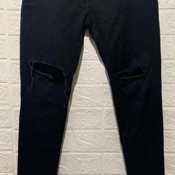 Black Ripped Jeans, Fesyen Wanita 